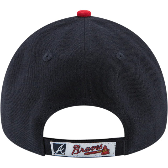 Atlanta Braves New Era 9Forty The League Pinch Hitter Adjustable Baseball Cap - Official MLB Team Hat for Men & Women, Casual Sports Fan Gear for Baseball Games & Everyday Wear