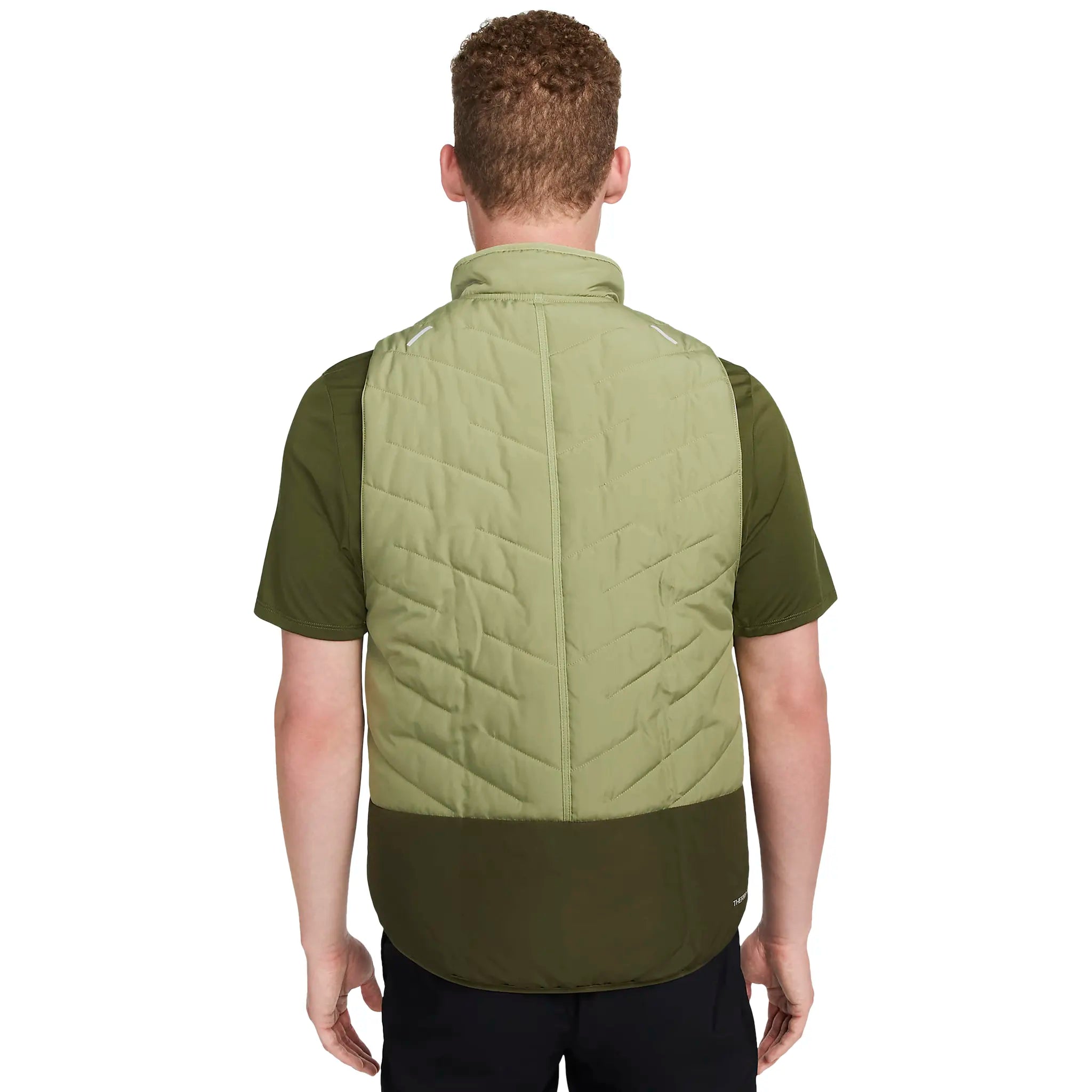 Nike Therma FIT Repel Green Vest - Lightweight Water-Resistant Running Jacket for Men - Perfect for Outdoor Jogging, Hiking & Cold Weather Activities