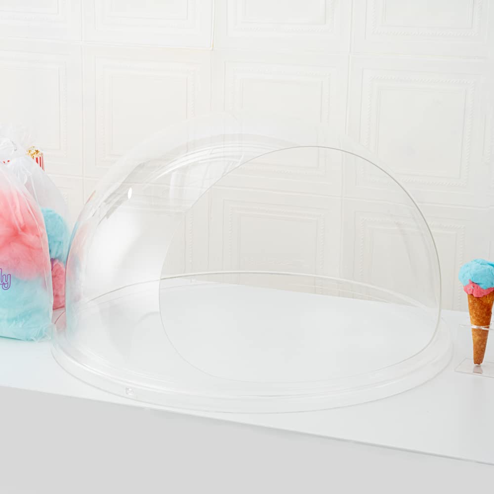 Durable 28 x 15 Inch Acrylic Cotton Candy Machine Cover for Hi Tek 28