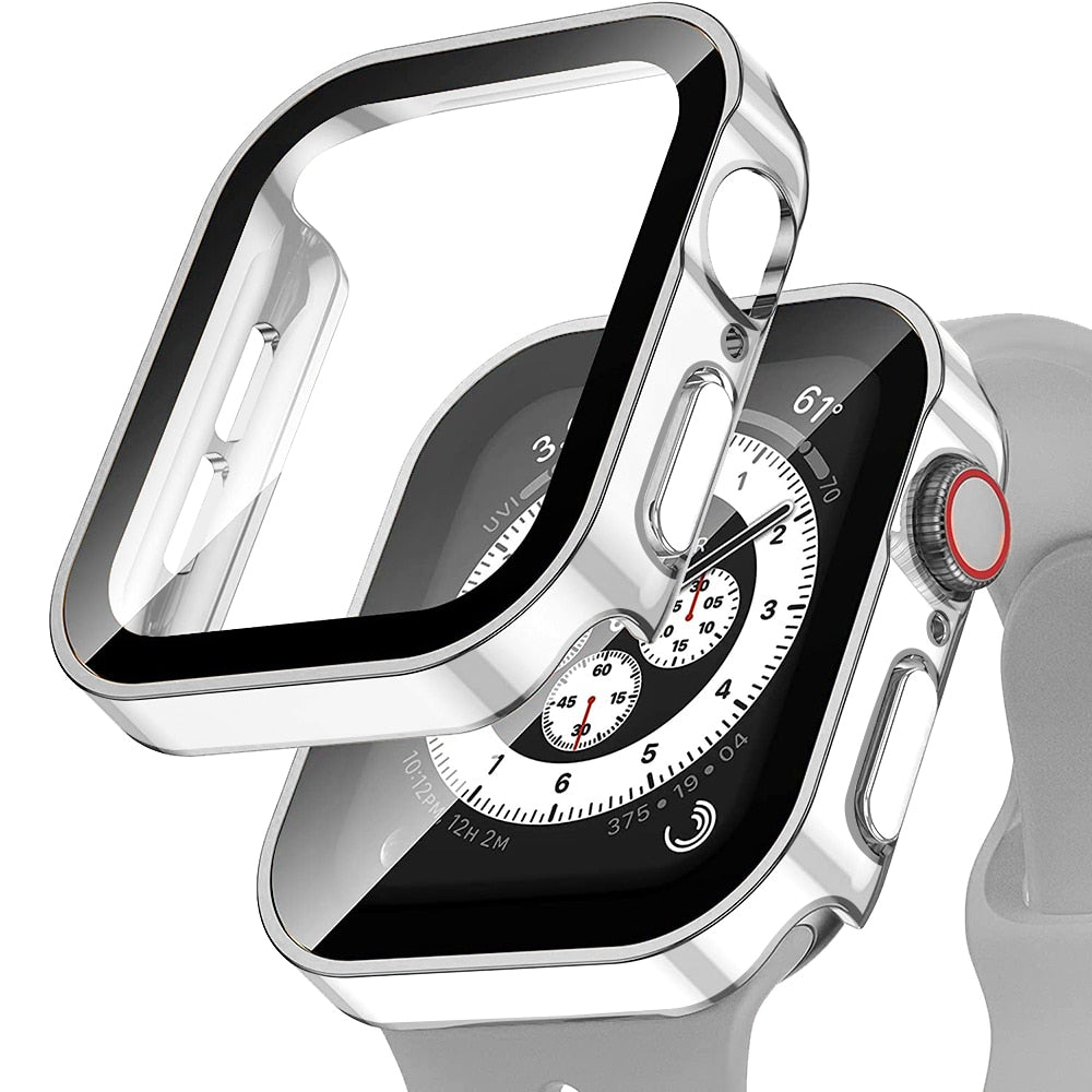 Premium Tempered Glass Case for Apple Watch - Slim, Durable & Stylish Protection for Workouts, Swimming & Everyday Use