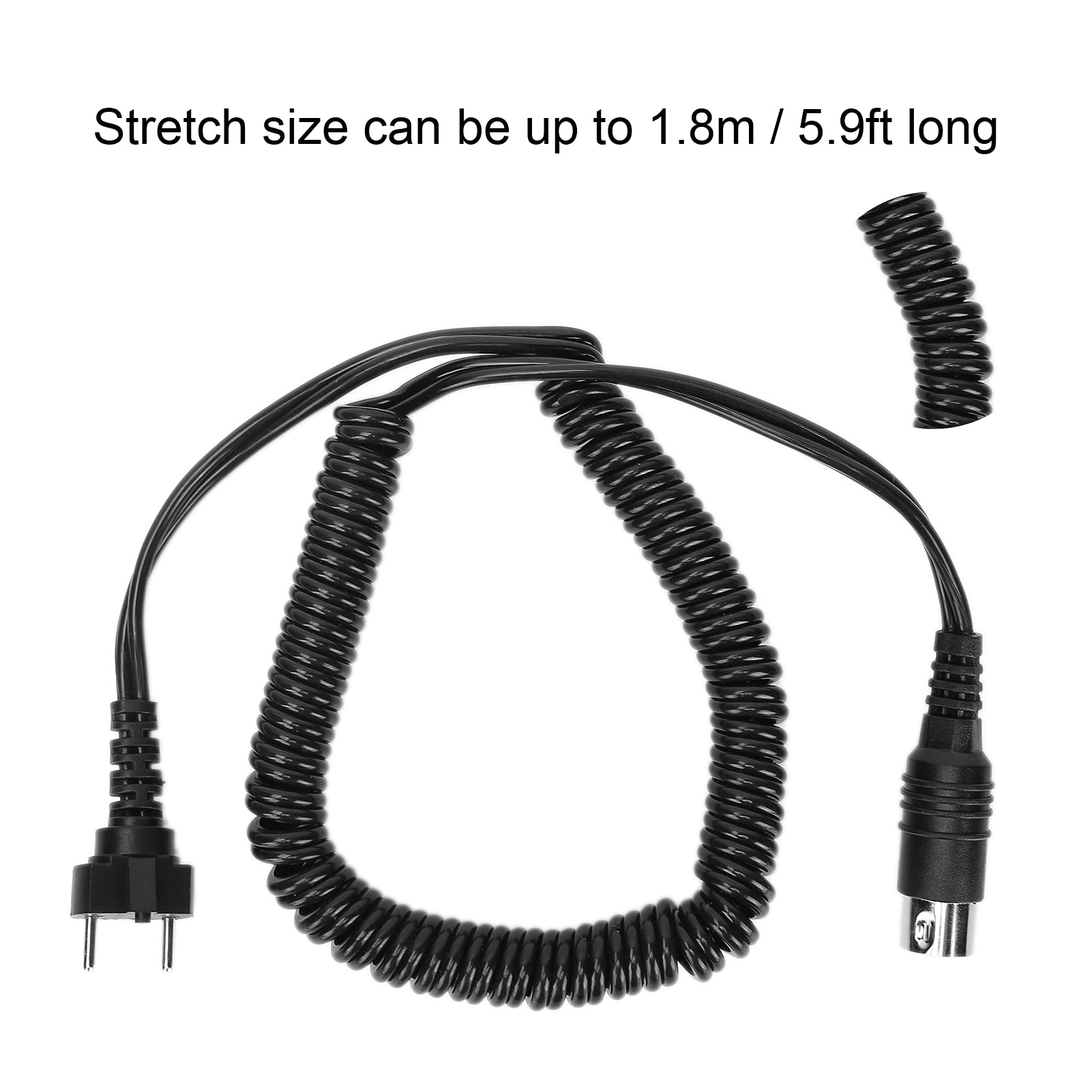 Replacement Nail Drill Handpiece Cord Power Cable for Manicure Pedicure Machine - Black Nail Polishing Tool Accessory | Perfect for Salon Professionals & Home Nail Care