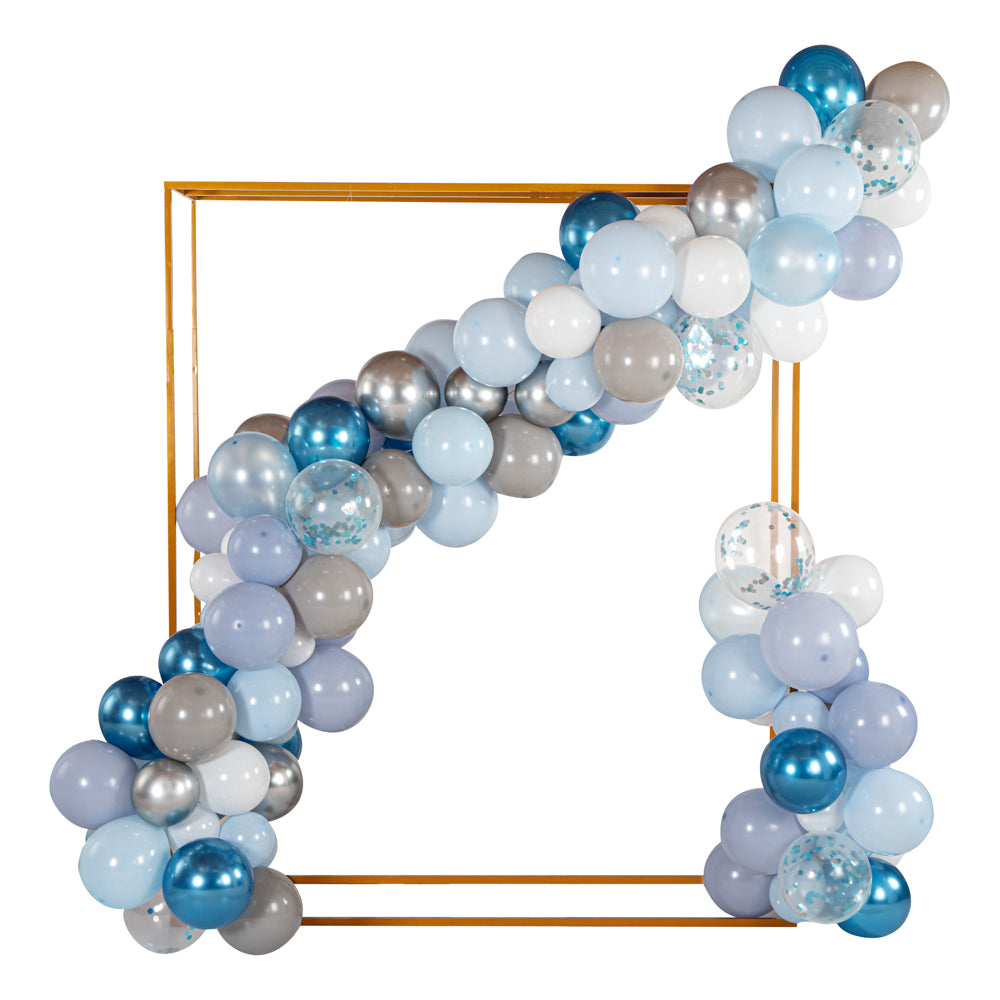 Balloonify Confetti Blue and Gray Balloon Arch Garland Kit - 129 Pieces Party Decorations for Birthdays, Weddings & Baby Showers - 1 Count Box