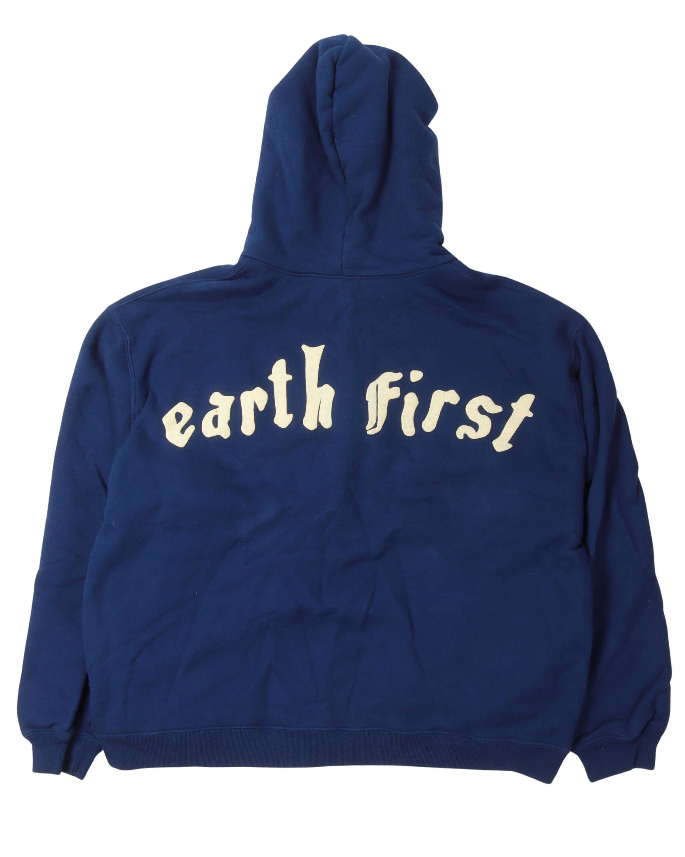 Earth First Zip Up Hoodie - Eco-Friendly Fleece Pullover for Men & Women | Perfect for Outdoor Activities, Casual Wear & Sustainable Fashion