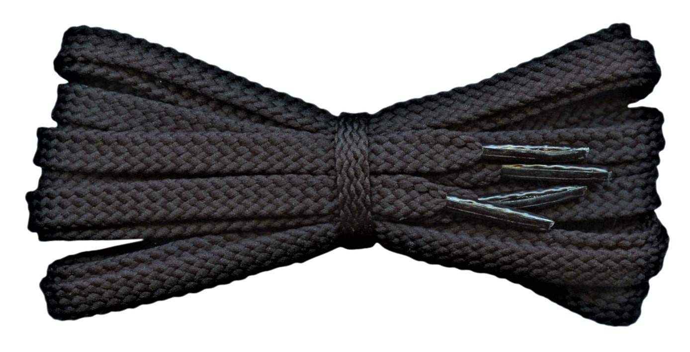 Fabmania® 6mm Flat Polyester Shoelaces - Durable Sneaker Laces for Running, Gym, Boxing & Athletic Shoes - Unisex Shoe Strings for Men & Women (1 Pair) - Perfect for Sports, Casual Wear & Everyday Use