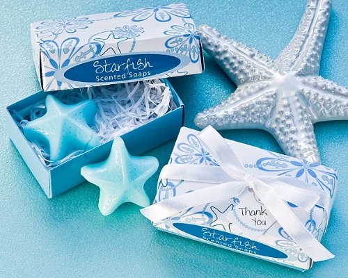 Starfish Scented Soaps - Luxury Wedding Favors, Bridal Shower Gifts & Guest Keepsakes (Bulk Discount) - Perfect for Beach Weddings, Nautical Theme Parties & Spa Gift Baskets