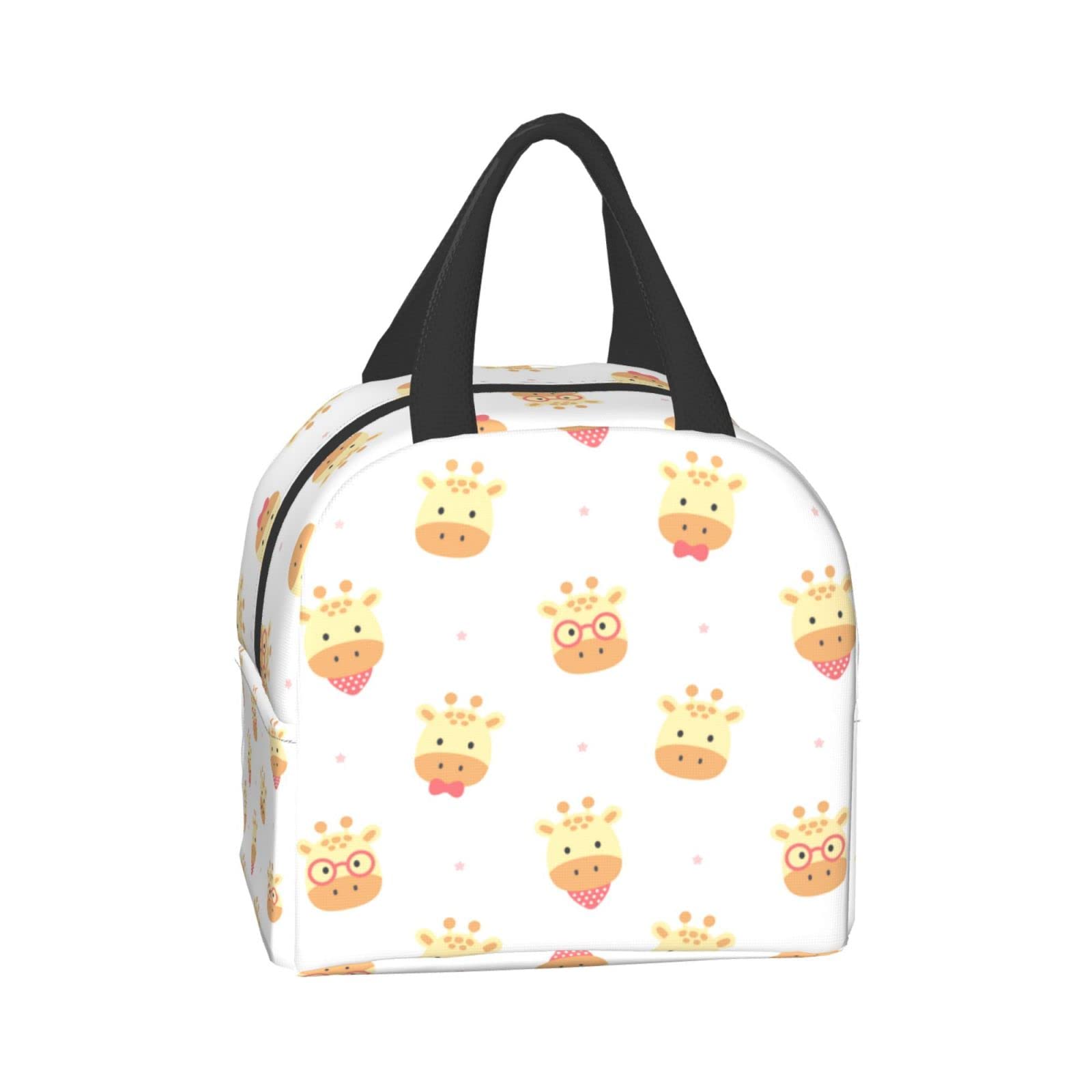 Insulated Giraffe Lunch Box for Adults - Reusable Thermal Lunch Bag for Office, School, Camping, Hiking & Travel - Leakproof Cooler Tote for Picnics, Beach Outings & Daily Commute
