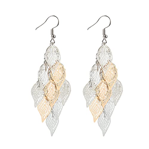 Gold Silver Filigree Leaf