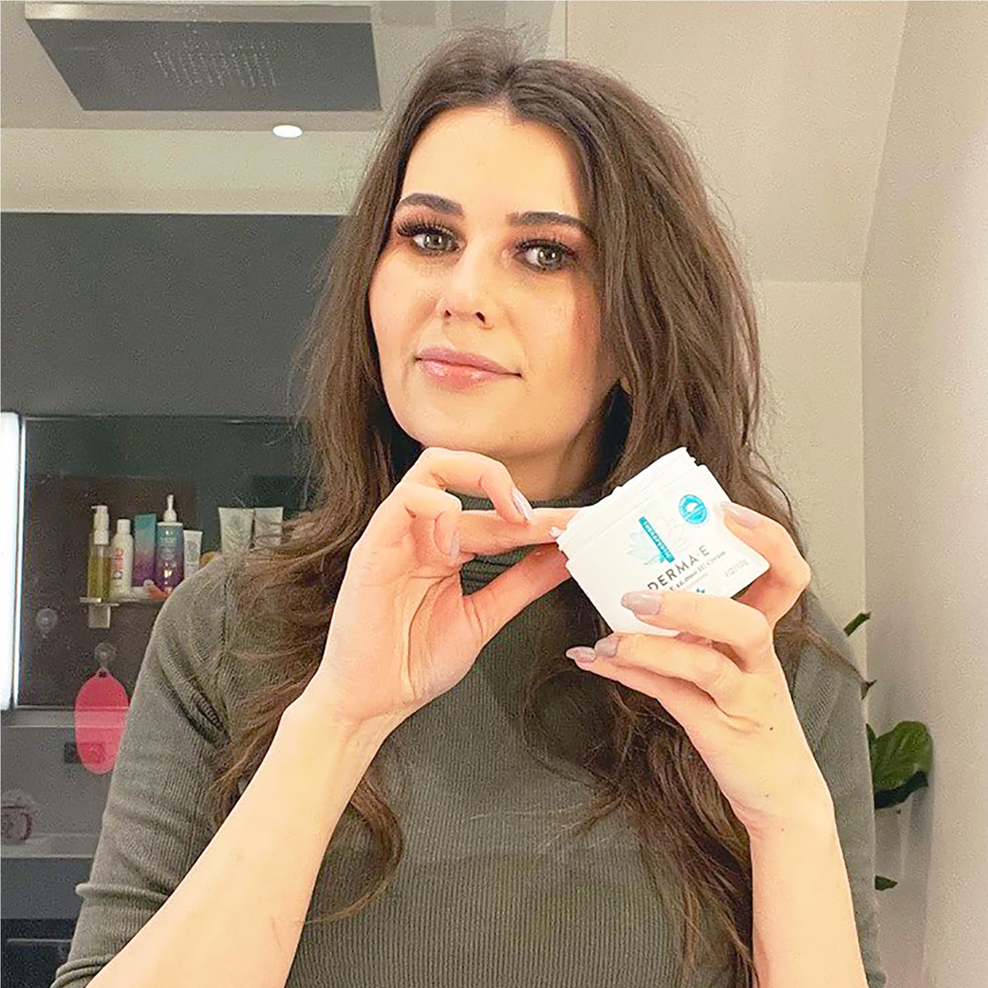 Derma E Vitamin E 12,000 IU Cream - Intense Moisturizing Face & Body Cream for Dry Skin - Multi-Purpose Hand Cream & Body Lotion with Antioxidants - Soothes, Protects & Hydrates Skin - 4 oz - Perfect for Daily Skincare Routine & Nighttime Repair