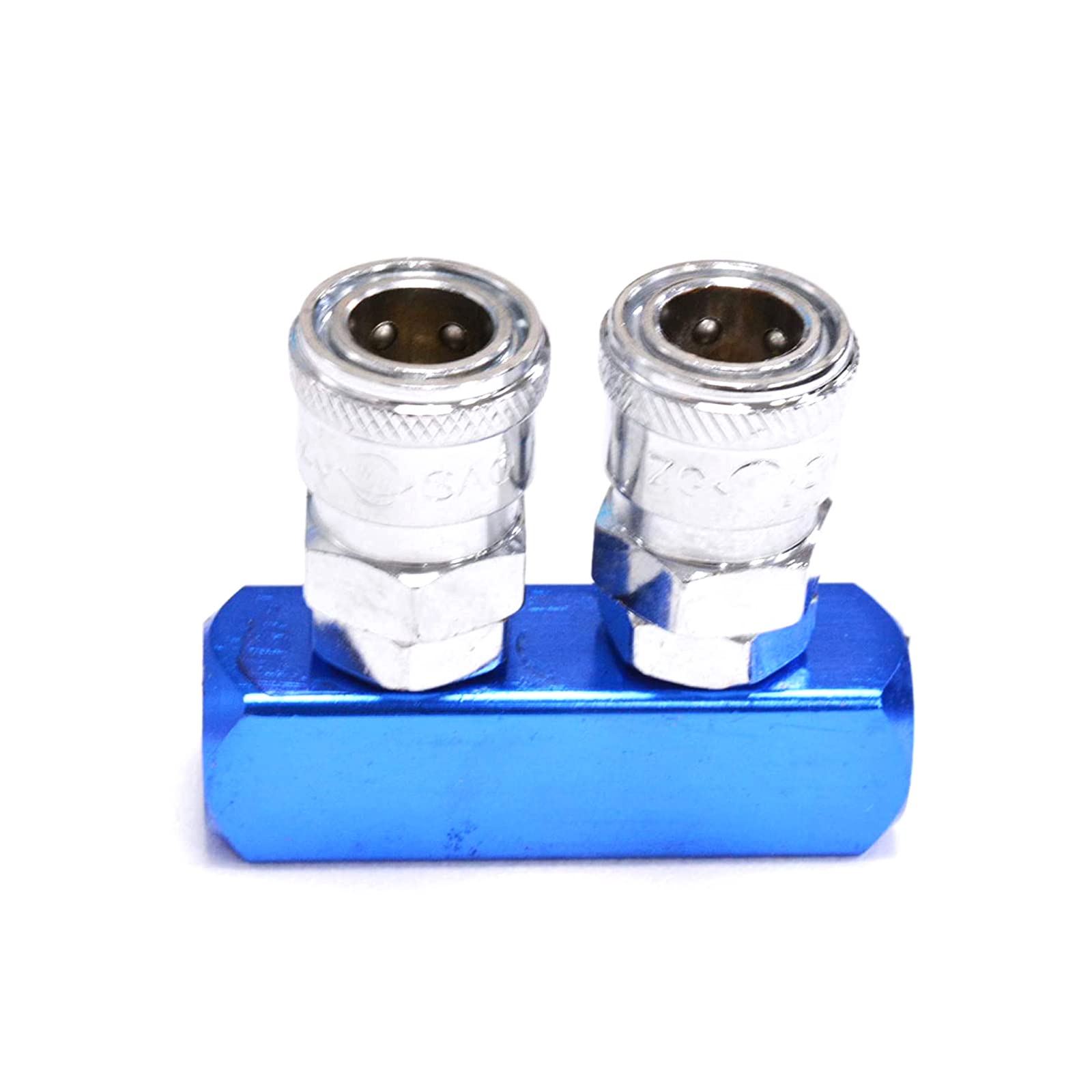 3 Way 6 Port Aluminum Manifold Block Splitter - 1/4