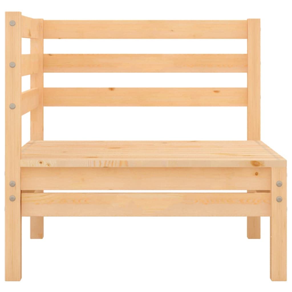 Gecheer 2-Piece Solid Pine Wood Patio Lounge Set - Indoor/Outdoor Loveseat Furniture for Living Room, Poolside, Garden & Backyard Relaxation | Durable Weather-Resistant Outdoor Seating for Deck, Porch or Sunroom