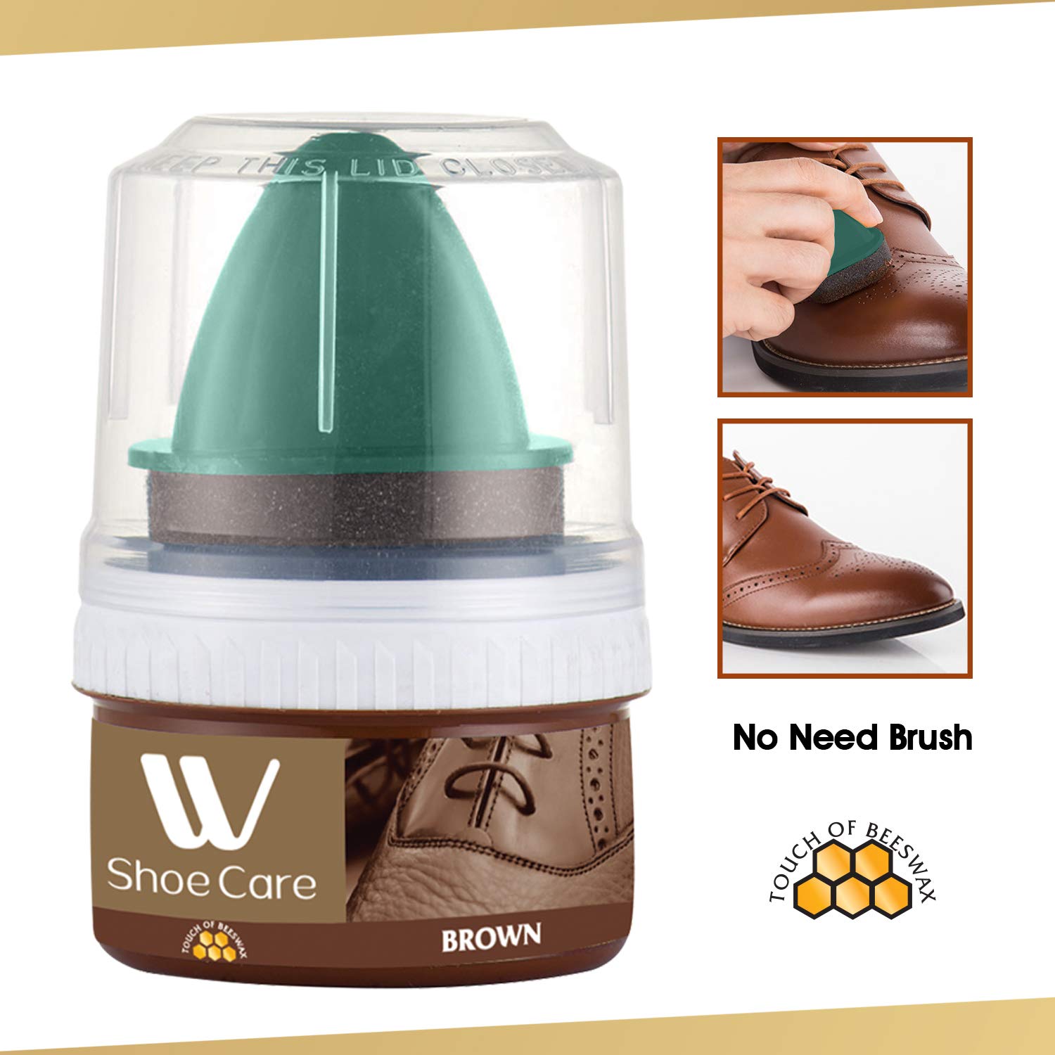 Premium Brown Shoe Polish Cream - 50ml Instant Shine for Leather Shoes | Shoe Care & Maintenance for Men & Women | Perfect for Office, Formal Events & Daily Wear