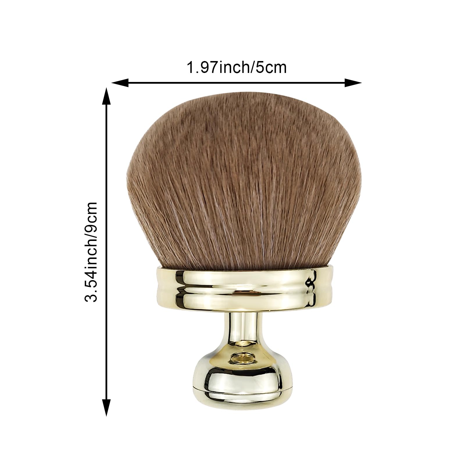Extra Large Self Tanning Brush for Face & Body - Streak-Free Tan Applicator for Smooth, Even Tan - Perfect for Self Tanner & Bronzer (Gold) | Ideal for Home & Professional Use