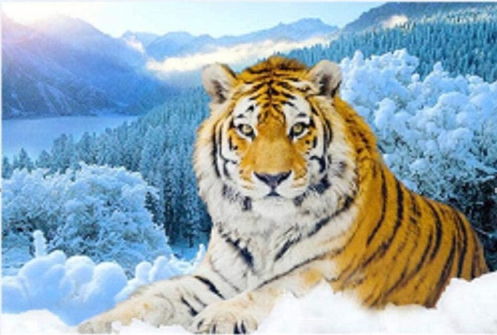 5000-Piece Adult Jigsaw Puzzle - Siberian Tiger Lady Wildlife Art - Challenging Puzzle for Adults - Perfect Gift for Puzzle Lovers (Home Decor, Family Game Night, Stress Relief Activity)