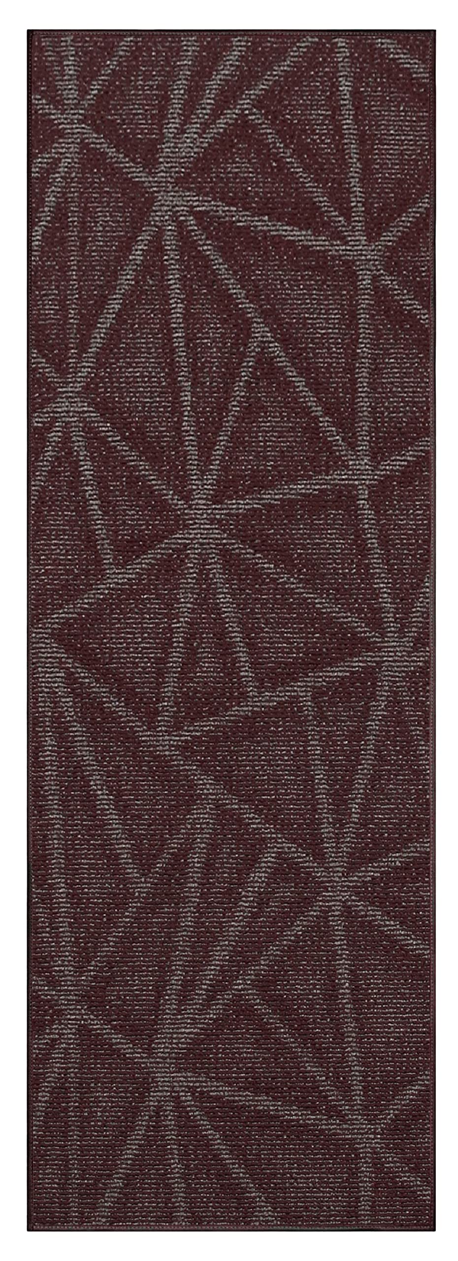 Custom Size Burgundy Indoor/Outdoor Area Rugs - 2' x 18' Ambient Carpet for Patio, Deck, Living Room & Bedroom Floor Decor