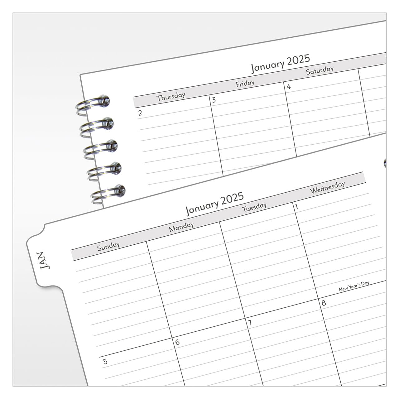 FranklinCovey 2025 Daily Planner - Two Page Per Day Wire-Bound Organizer (Classic, January to December) | Perfect for Goal Setting, Time Management & Productivity | Office, School & Home Use