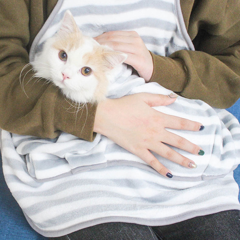 Pet Apron for Cats & Small Dogs - Non-Stick, Anti-Scratch Pet Clothing for Women - Perfect for Grooming, Feeding & Cuddling Time