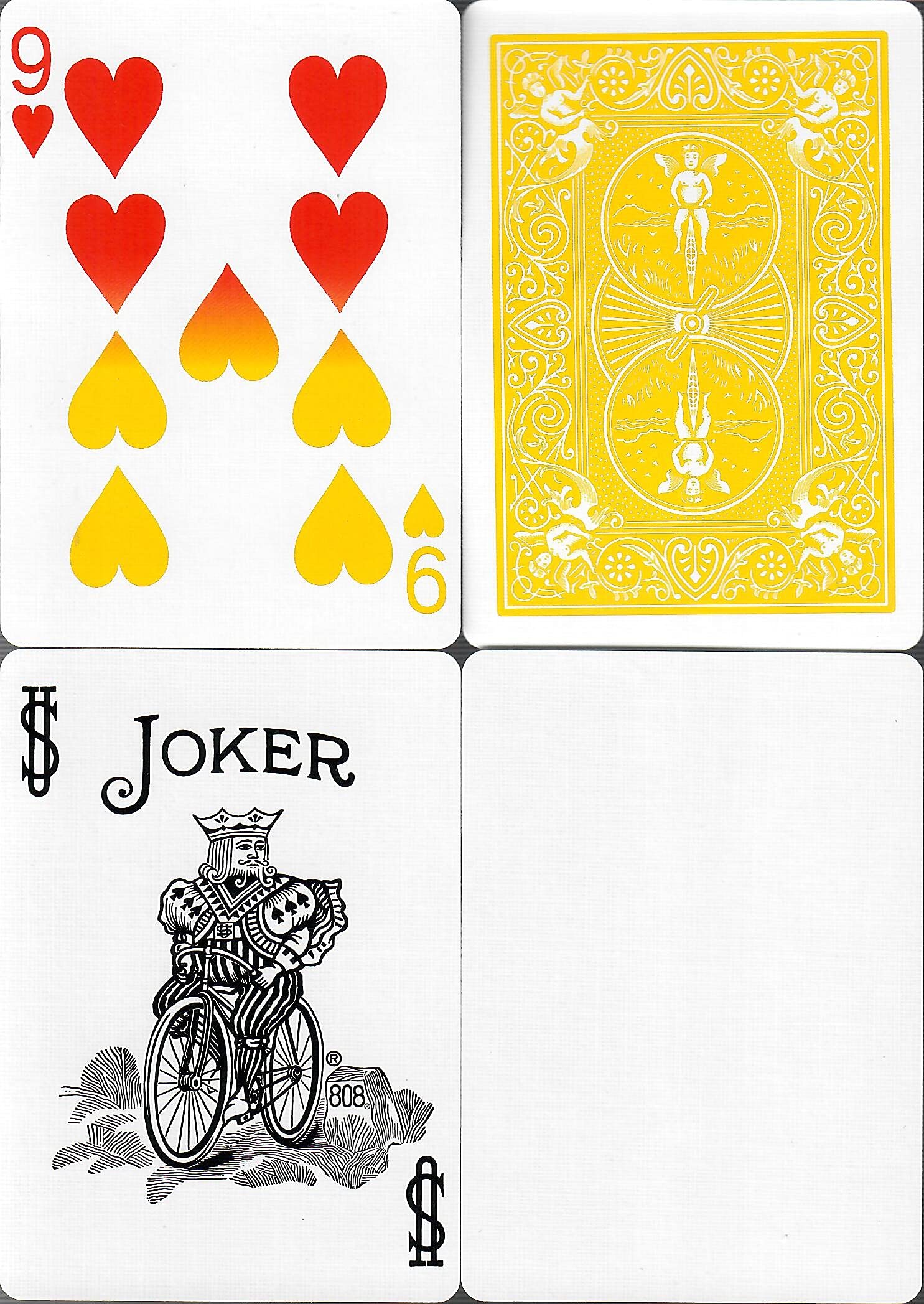 Premium Bicycle Rider Back Yellow Deck - Classic Playing Cards for Poker, Magic Tricks & Card Games - Perfect for Parties, Travel & Family Game Nights