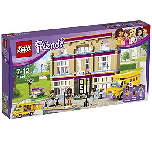 LEGO Friends Heartlake Performance School Building Set (41134) – Creative Play for Kids, Interactive School Playset with Mini-Dolls – Perfect for Role-Playing & Storytelling