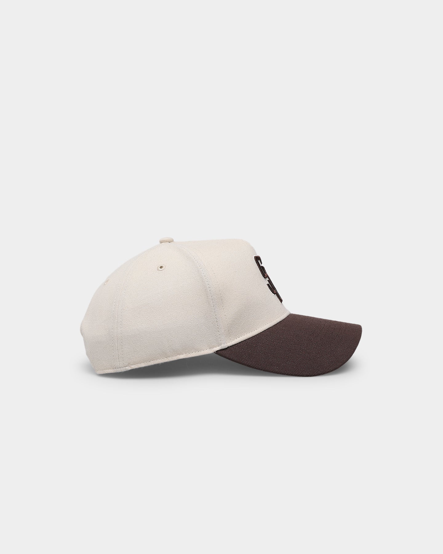 47 Brand San Diego Padres 'Cookies & Cream' Replica MVP DT Snapback Hat - Natural/Brown Adjustable Baseball Cap for Men & Women - Perfect for Games, Casual Wear & Sports Fans