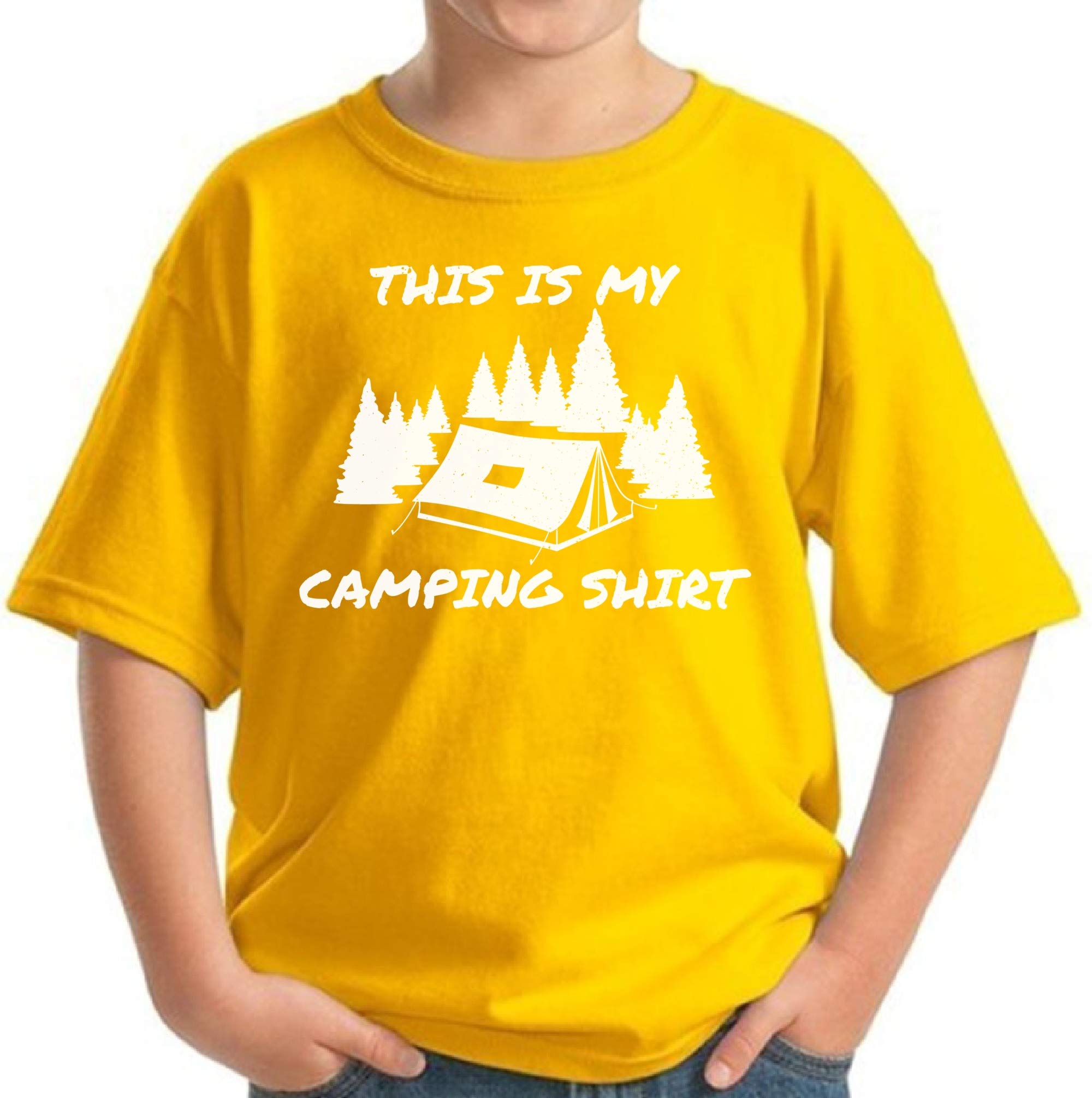 Awkward Styles Camping T-Shirt for Youth - Comfortable Outdoor Adventure Shirt for Hiking & Camping Trips