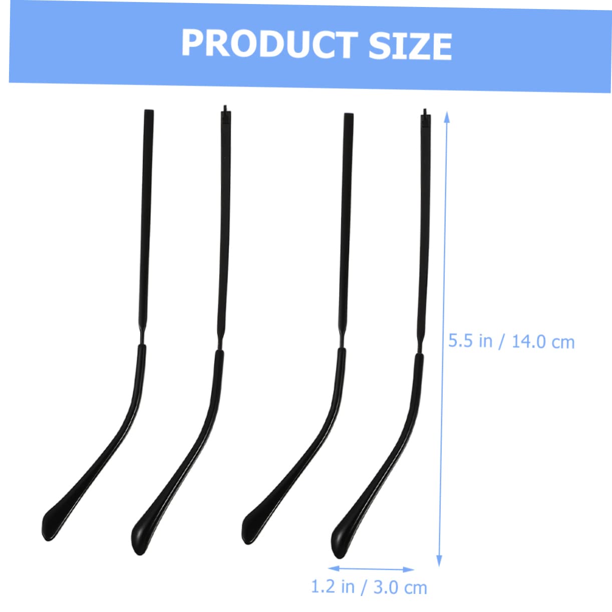 KOMBIUDA 2 Pairs Glasses Repair Kit - Metal Glasses Hinge & Temple Replacement for Unisex Sunglasses & Eyewear | Durable Glasses Arm Legs for Broken Frame Fix | Perfect for Travel, Home & Office Eyewear Maintenance