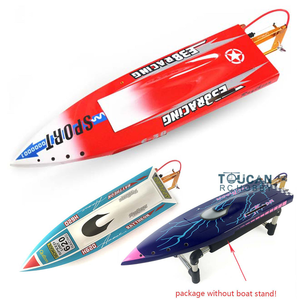 H620 Fiber Glass Electric RC Racing Boat with Motor, Servo & ESC - DIY Model Kit (612x168x100mm) 65-75km/h High Speed - Perfect for Ponds, Lakes & Competitive Racing - Gift for RC Enthusiasts