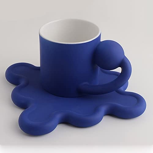 Ceramic Coffee Mug and Water Bottle Set - 250ml Silver Plated Cups for Tea, Milk, Juice - Perfect for Breakfast, Office & Travel