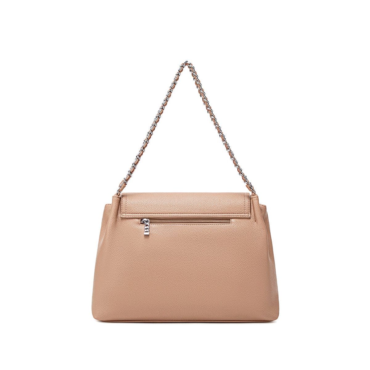 Ruth Vegan Leather Shoulder Bag for Women | Latte Pebbled Crossbody Purse | Stylish & Eco-Friendly Handbag for Work, Travel & Everyday Use