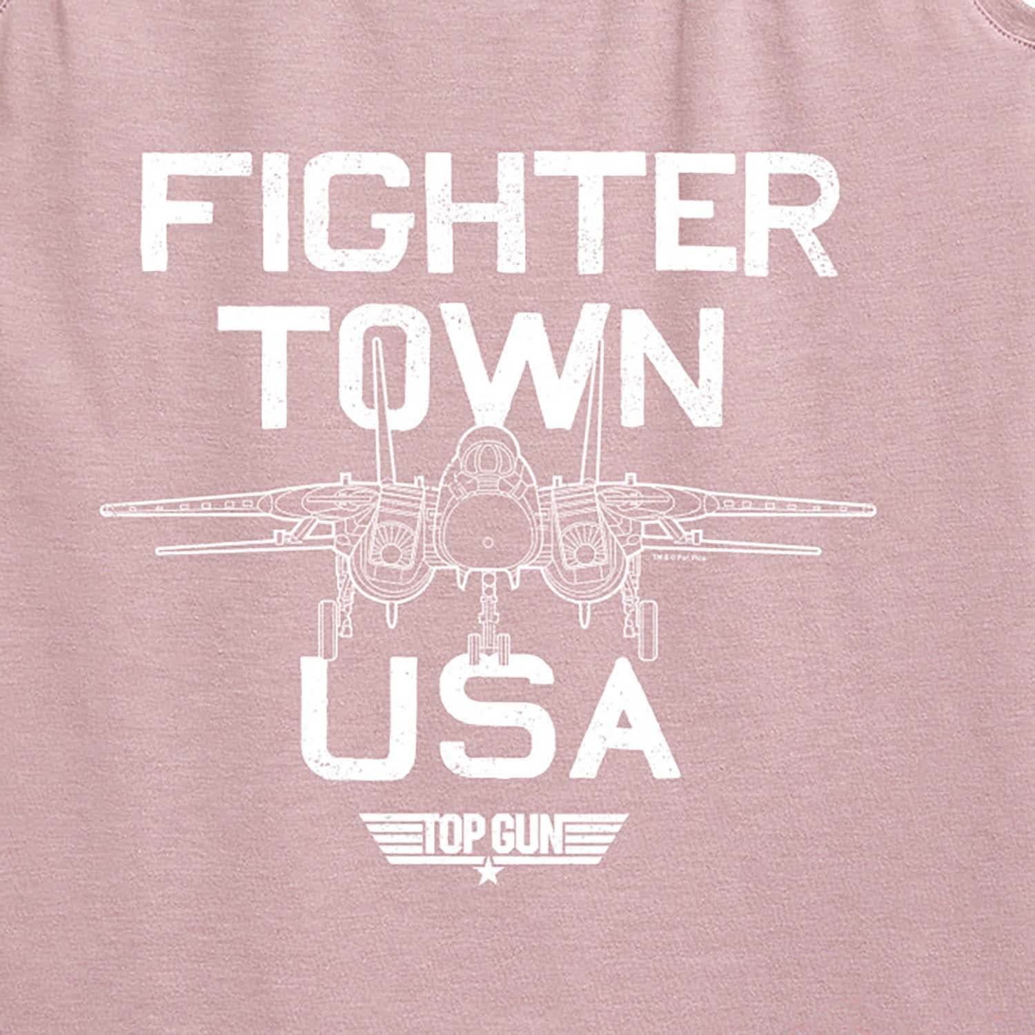 HYBRID APPAREL Top Gun Fighter Town Women's Racerback Tank Top - Soft Cotton Workout & Casual Wear for Gym, Running, and Everyday Style