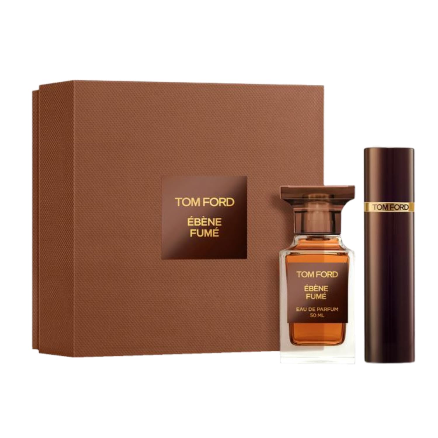 Tom Ford Private Blend Ébène Fumé Eau de Parfum & Travel Spray Gift Set - Limited Edition Luxury Fragrance for Men & Women | Perfect for Travel, Gifting & Special Occasions