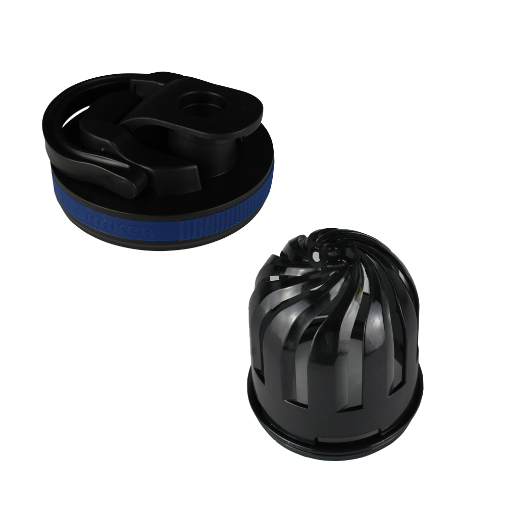 Black Lid with Navy Band