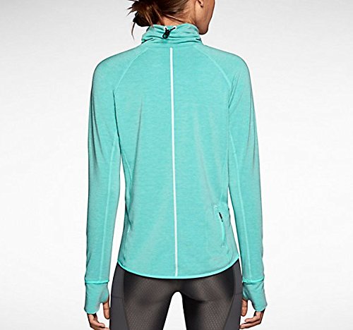 Nike Women's Dri-FIT Feather Fleece Pullover Hoodie - Black/Black/Reflective Silver (Small) | Lightweight Warm Workout Jacket for Running, Yoga & Outdoor Activities