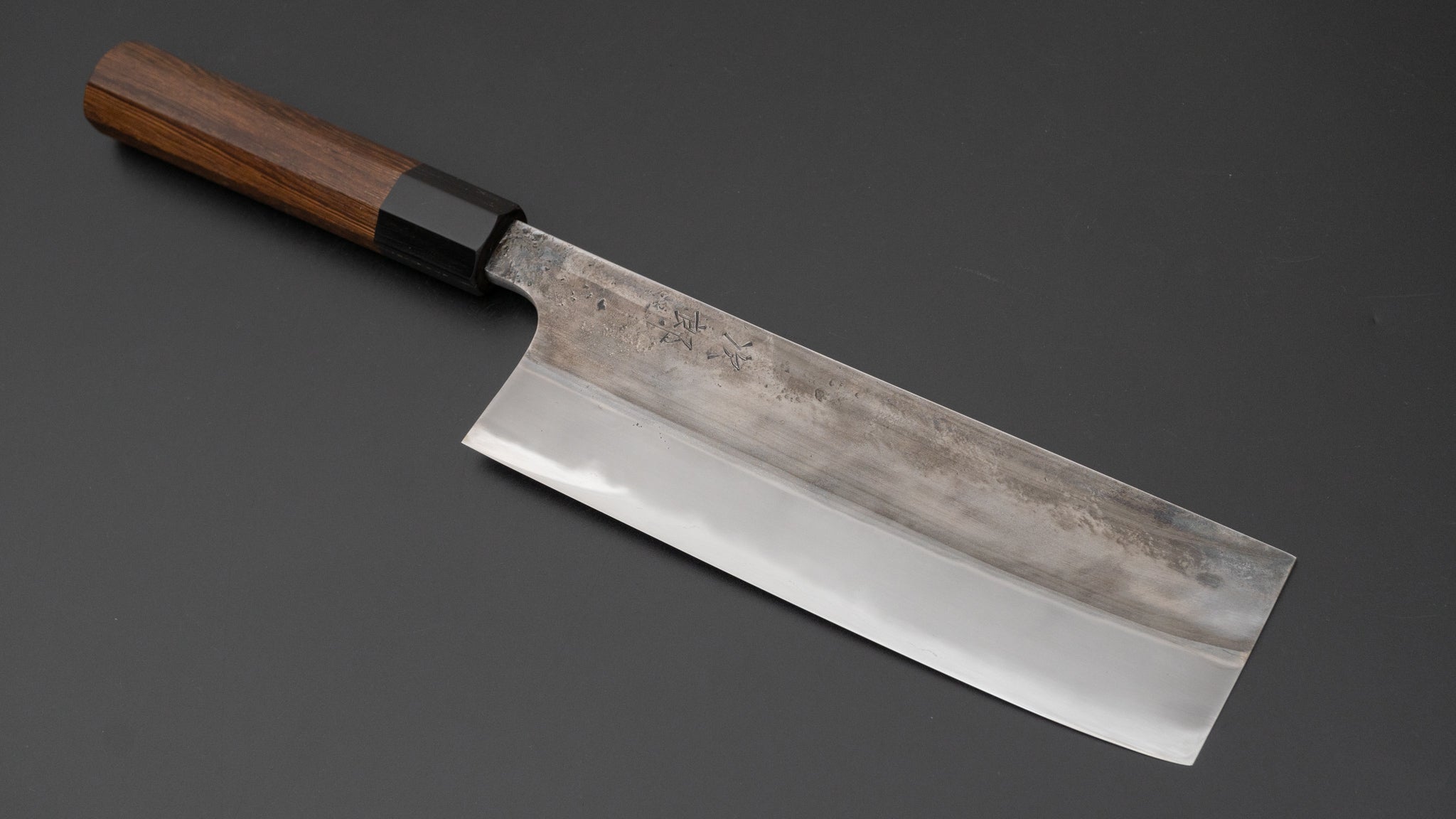 Premium Jiro Tsuchime Wa Nakiri 180mm Japanese Chef Knife with Taihei Tagayasan Handle - Perfect for Sushi, Vegetables & Precision Cutting (#561)