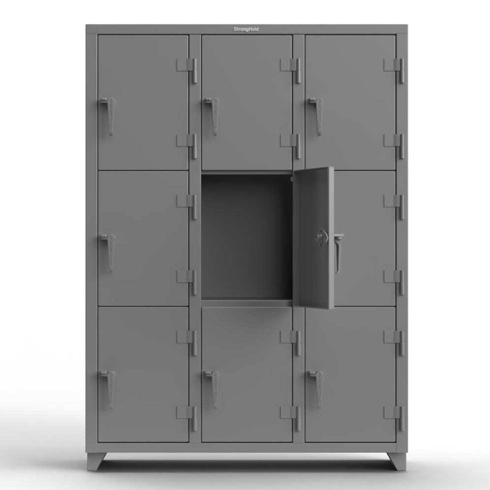 Extra Heavy Duty 14 GA Triple Tier Locker - Durable Steel School & Gym Storage Locker for Sports Equipment, Backpacks & Personal Belongings - Perfect for Schools, Gyms & Workplaces