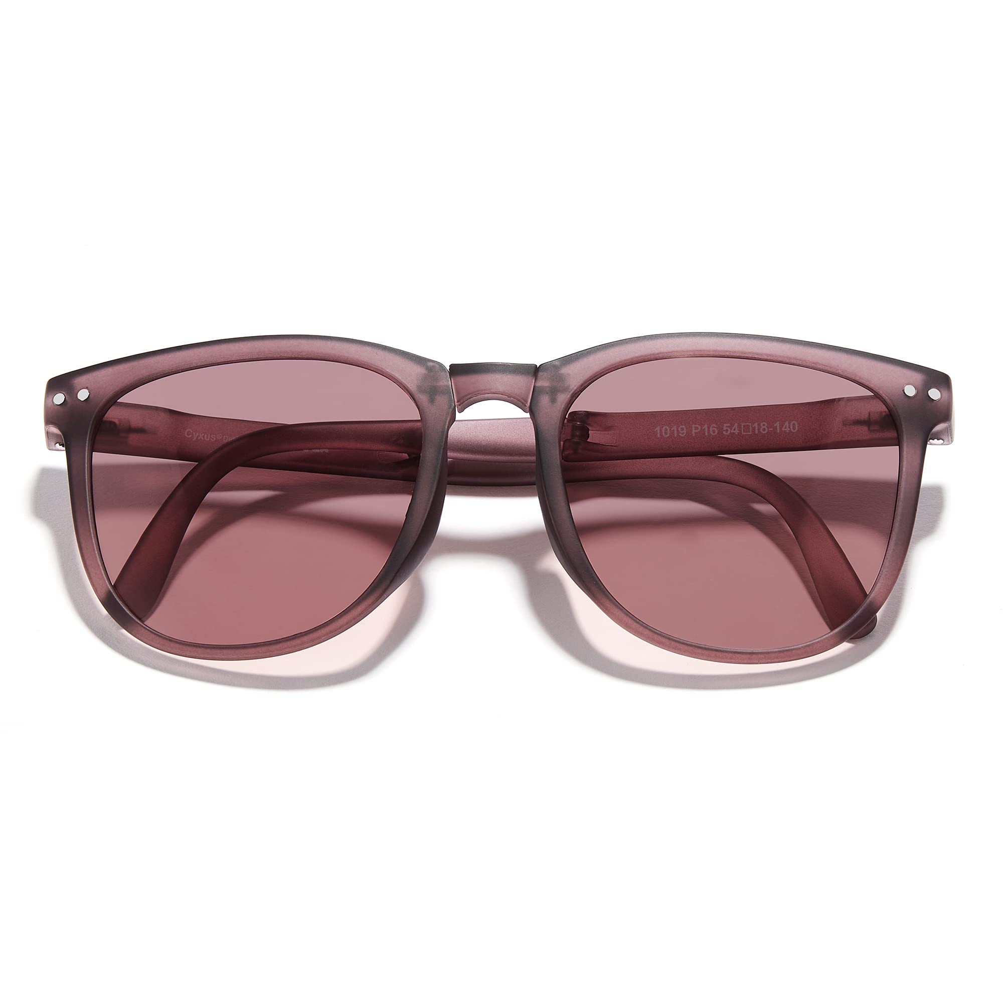Cyxus Round Polarized UV 400 Sunglasses for Women & Men - Foldable Lightweight Travel Sun Glasses for Driving, Beach & Outdoor Activities