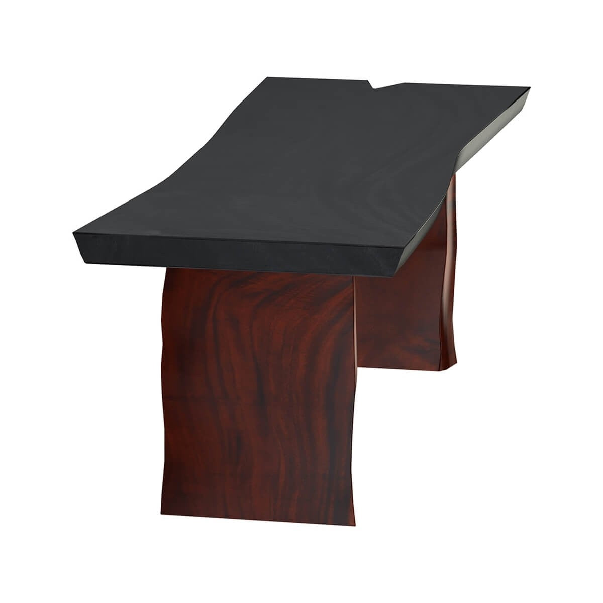 Eldora Two-Tone Solid Wood Live Edge Dining Table - Handcrafted Single Slab Design for Modern Farmhouse & Rustic Home Decor | Perfect for Dining Rooms, Kitchens & Open Concept Living Spaces