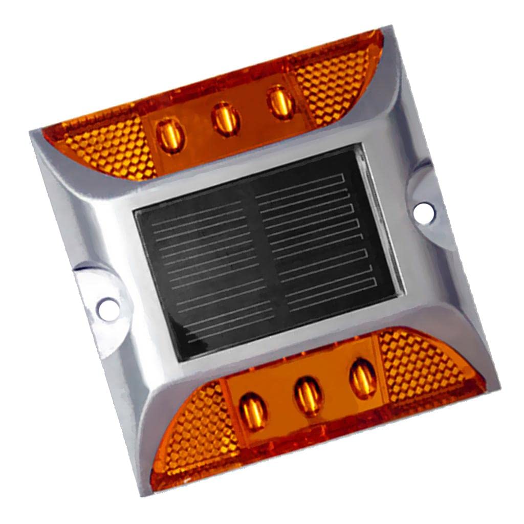 UBERSWEET® Ultra Bright Solar Powered LED Outdoor Lights - Waterproof Pathway & Driveway Lighting for Garden, Yard, Walkway (Yellow) - Perfect for Nighttime Safety & Landscape Illumination