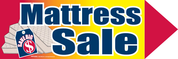 Spinner Sign for Mattress Sale - Mix & Match (Min 3) - Perfect for Retail Stores, Clearance Events & Seasonal Promotions