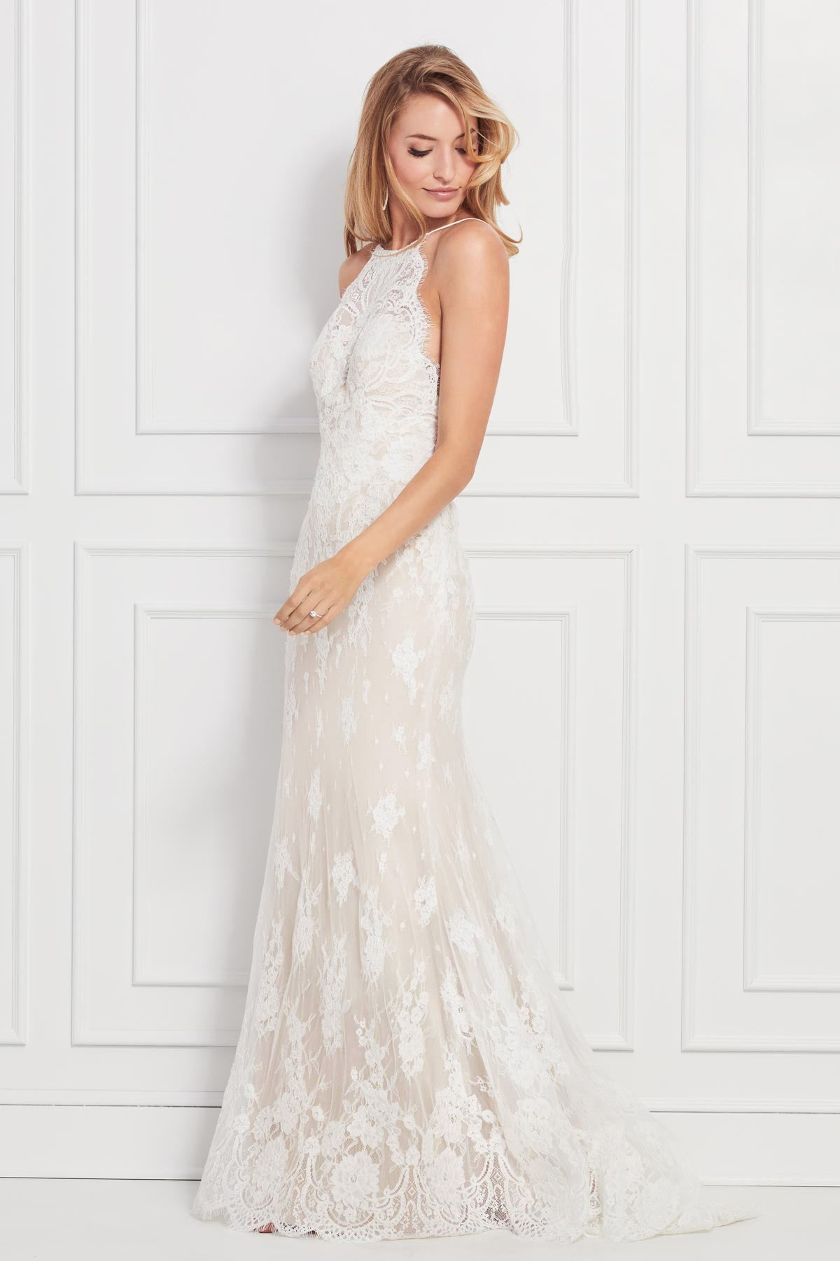 Wtoo Yoli 12108 Sample Wedding Gown - Elegant Lace Bridal Dress for Bride, Perfect for Church Ceremony & Beach Weddings