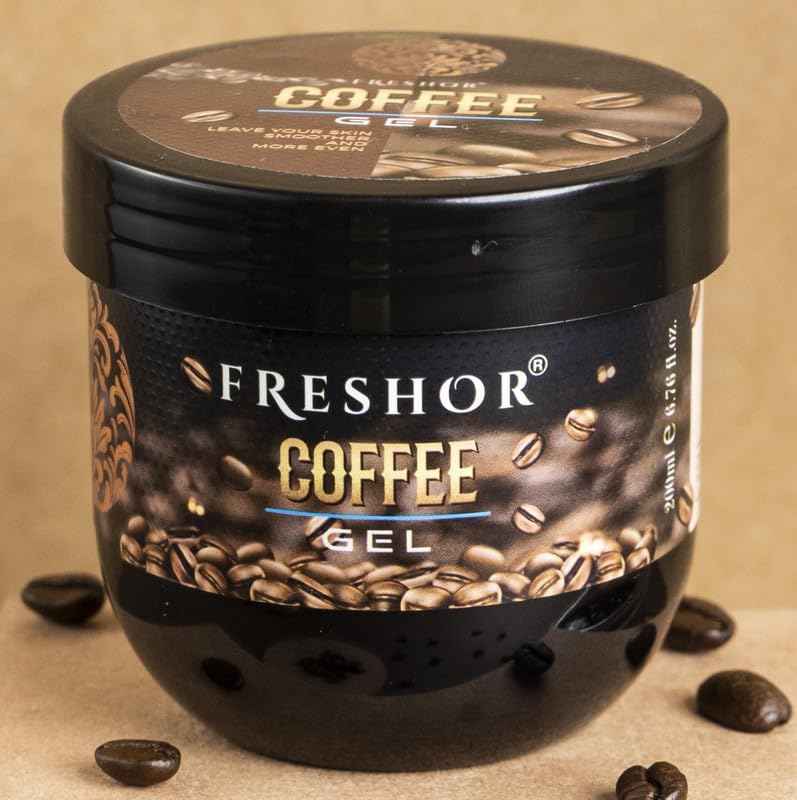 Freshor Coffee Gel for Men & Women - 200ml Hydrating & Energizing Hair & Body Wash | Perfect for Gym, Travel & Daily Use