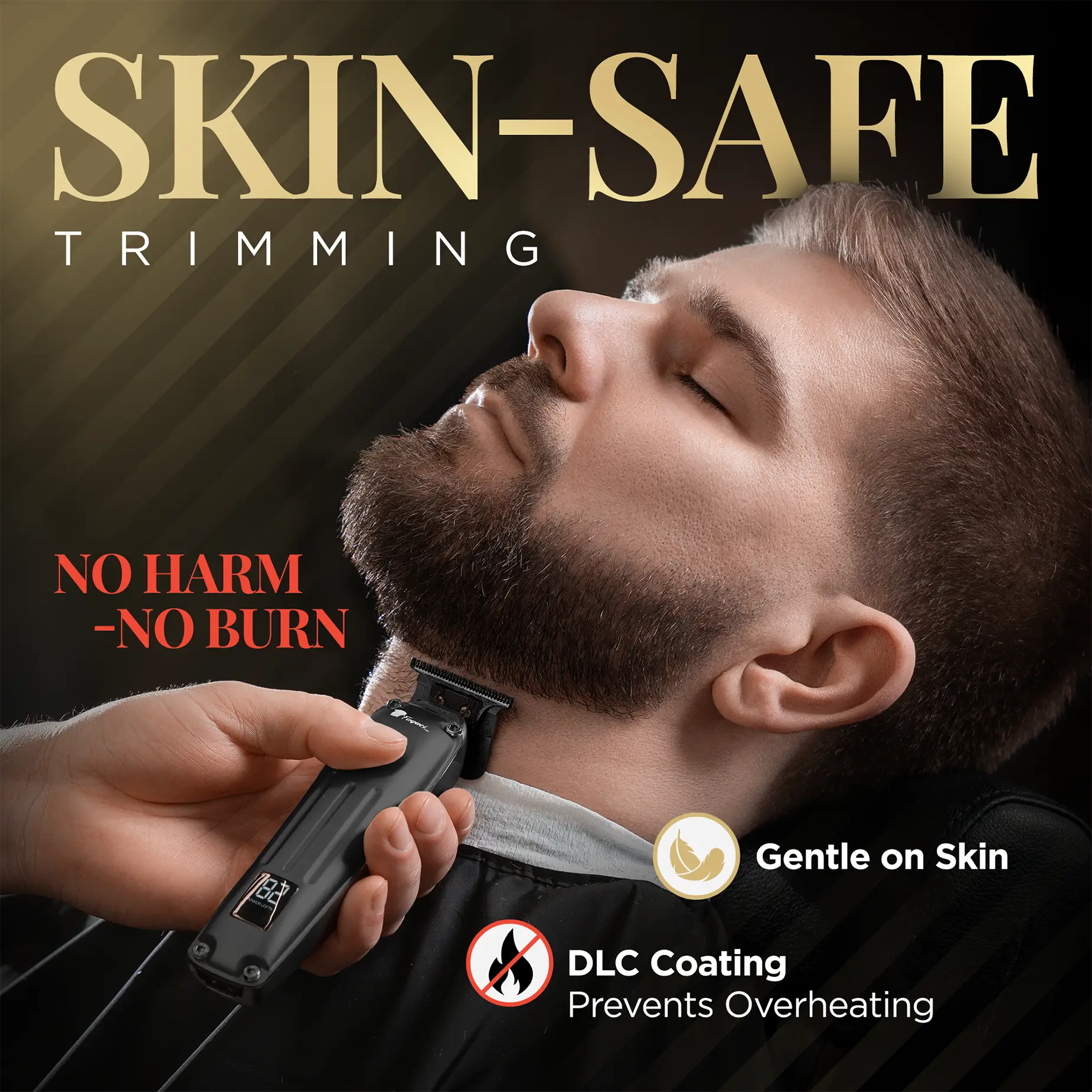 Fusion Trimmer - Professional Hair Clipper for Men & Women | Cordless & Rechargeable | Perfect for Home Haircuts, Beard Trimming & Grooming | Salon-Quality Precision & Comfort
