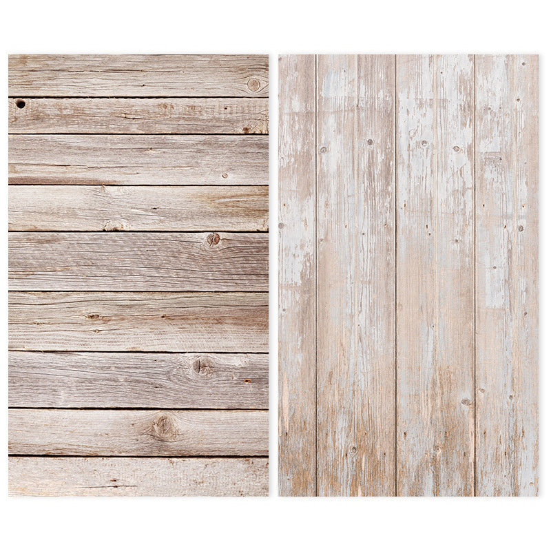 70x100cm Double-Sided Coated Printed Texture Paper - Light Weathered Wood Background Set for Photography & Scrapbooking (SET 07) | Perfect for Product Shoots, DIY Crafts & Home Decor