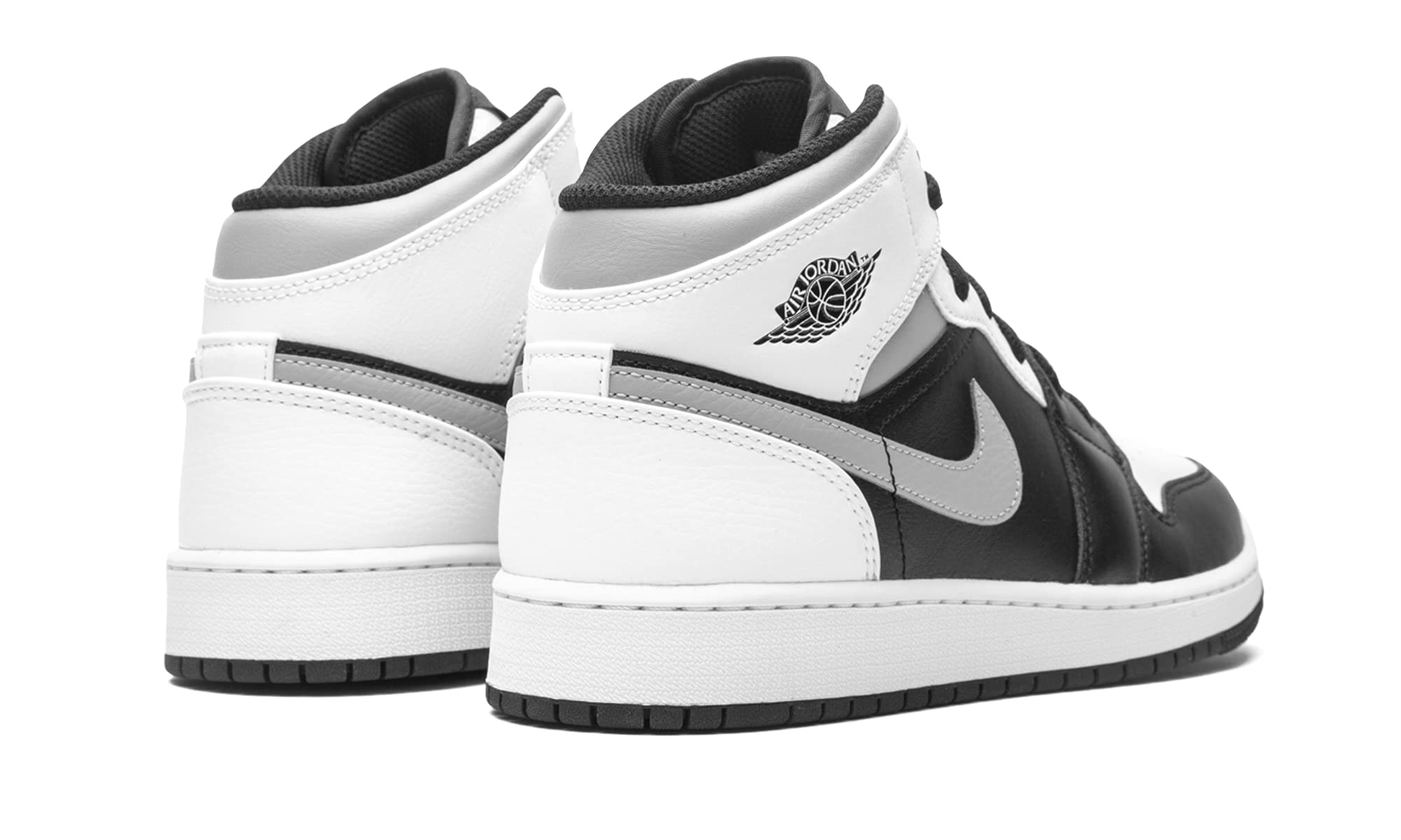 Jordan Youth Air 1 Mid GS 554725-073 White Shadow Basketball Shoes - Size 5Y for Kids - Perfect for School, Sports & Casual Wear