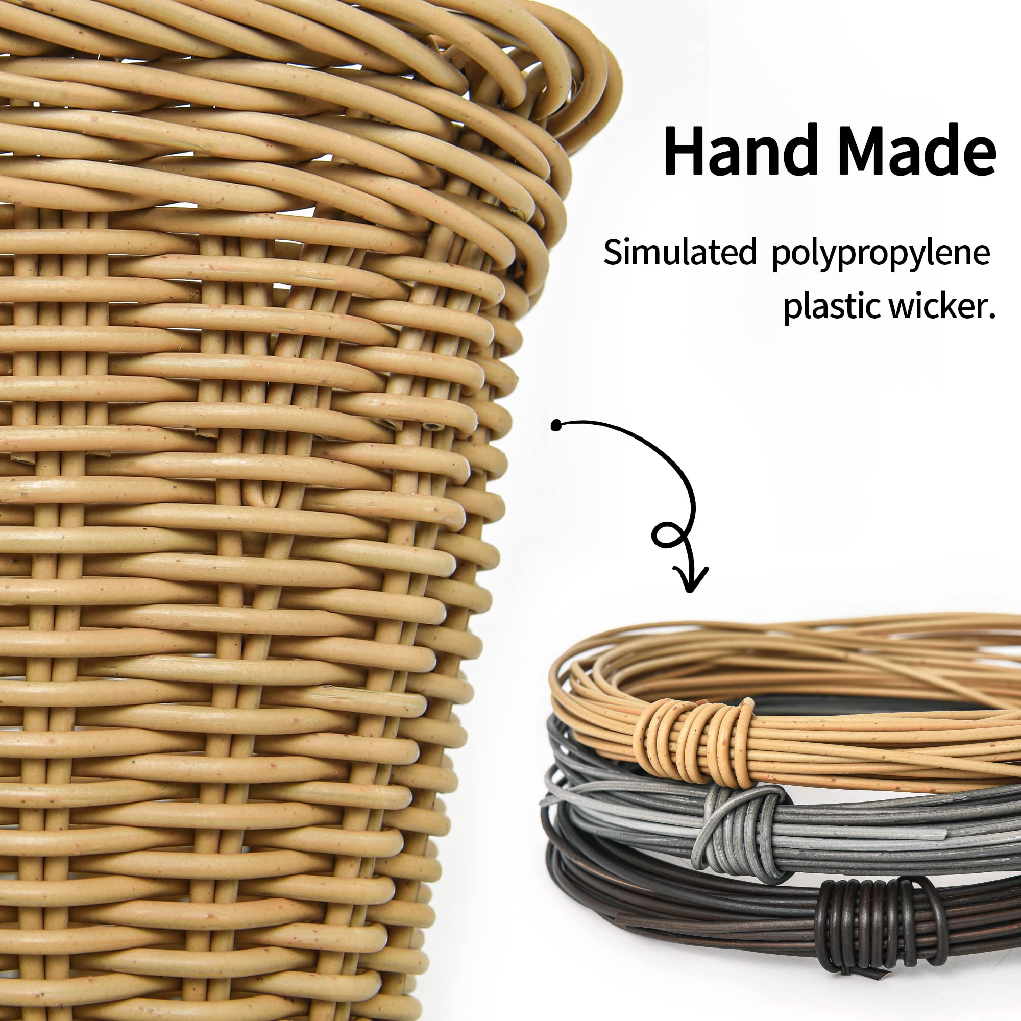 GRANNY SAYS Hand-Woven Wicker Bike Basket - Detachable Front Handlebar Bicycle Basket for Women & Men - Perfect for Groceries, Picnics & Farmers Market Rides