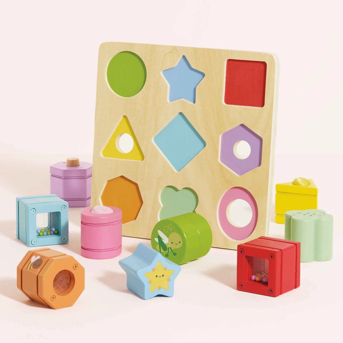 Rainbow Sensory Shape Sorter Toy for Toddlers - Colorful Learning & Developmental Activity for Babies 1-3 Years - Perfect for Montessori, Daycare & Early Childhood Education