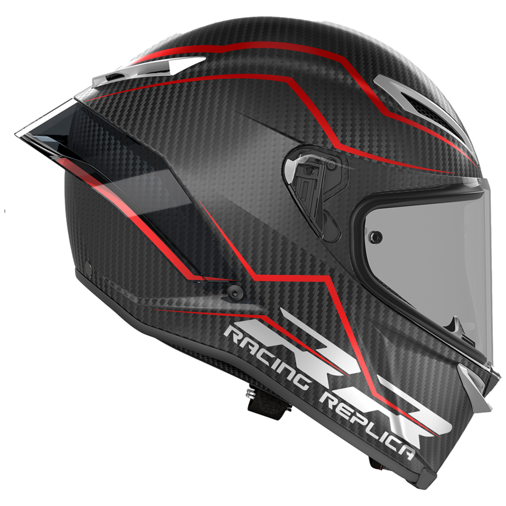 AGV Pista GP RR ECE 22.06 Performante Carbon Fiber Motorcycle Helmet - Red | Lightweight Racing Helmet for Track & Street Riding | High-Performance Safety Gear for Motorcycle Enthusiasts