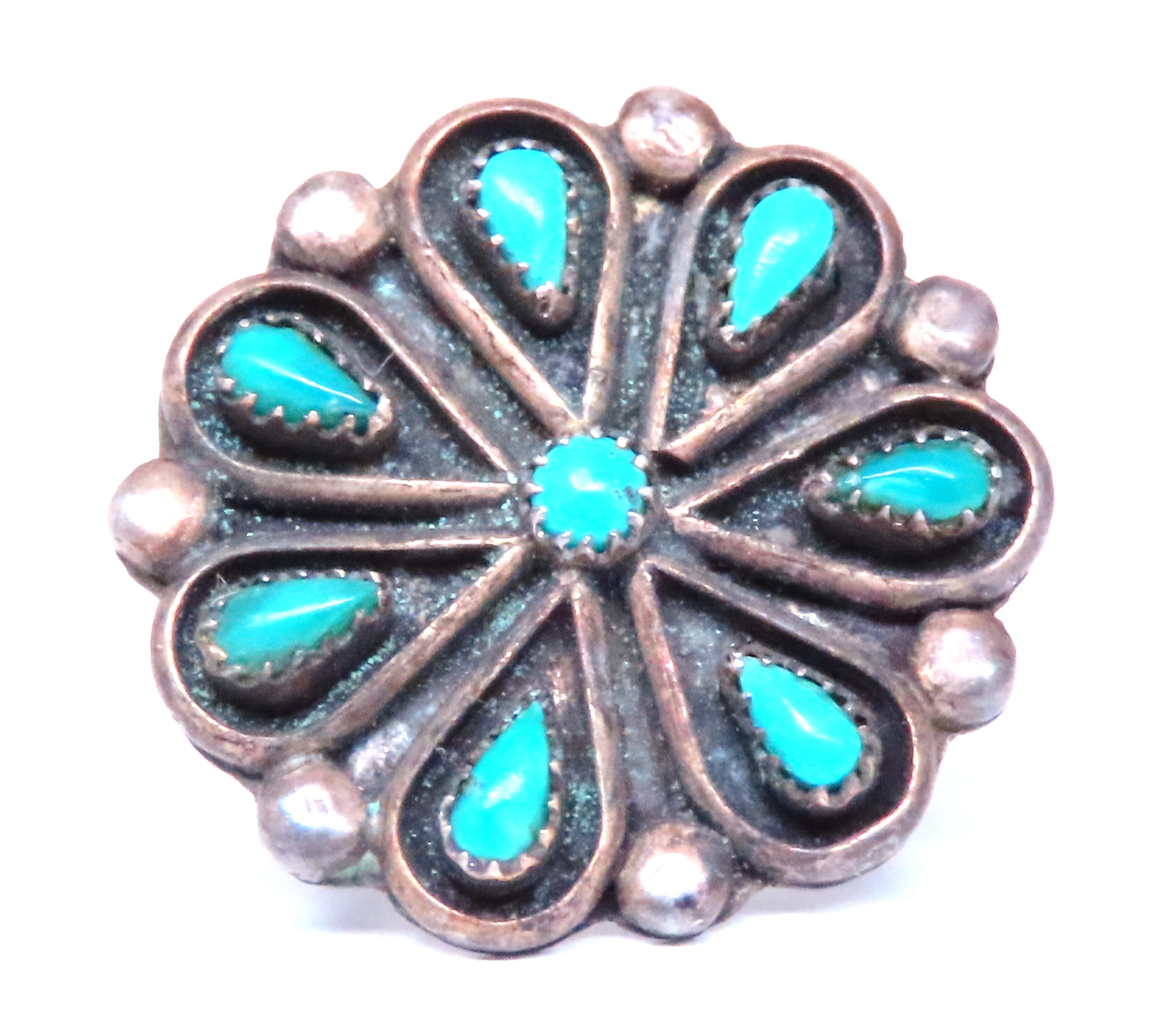 Vintage Turquoise Silver Tribal Ring for Women – Handmade Boho Jewelry, Perfect for Festivals, Weddings & Everyday Wear