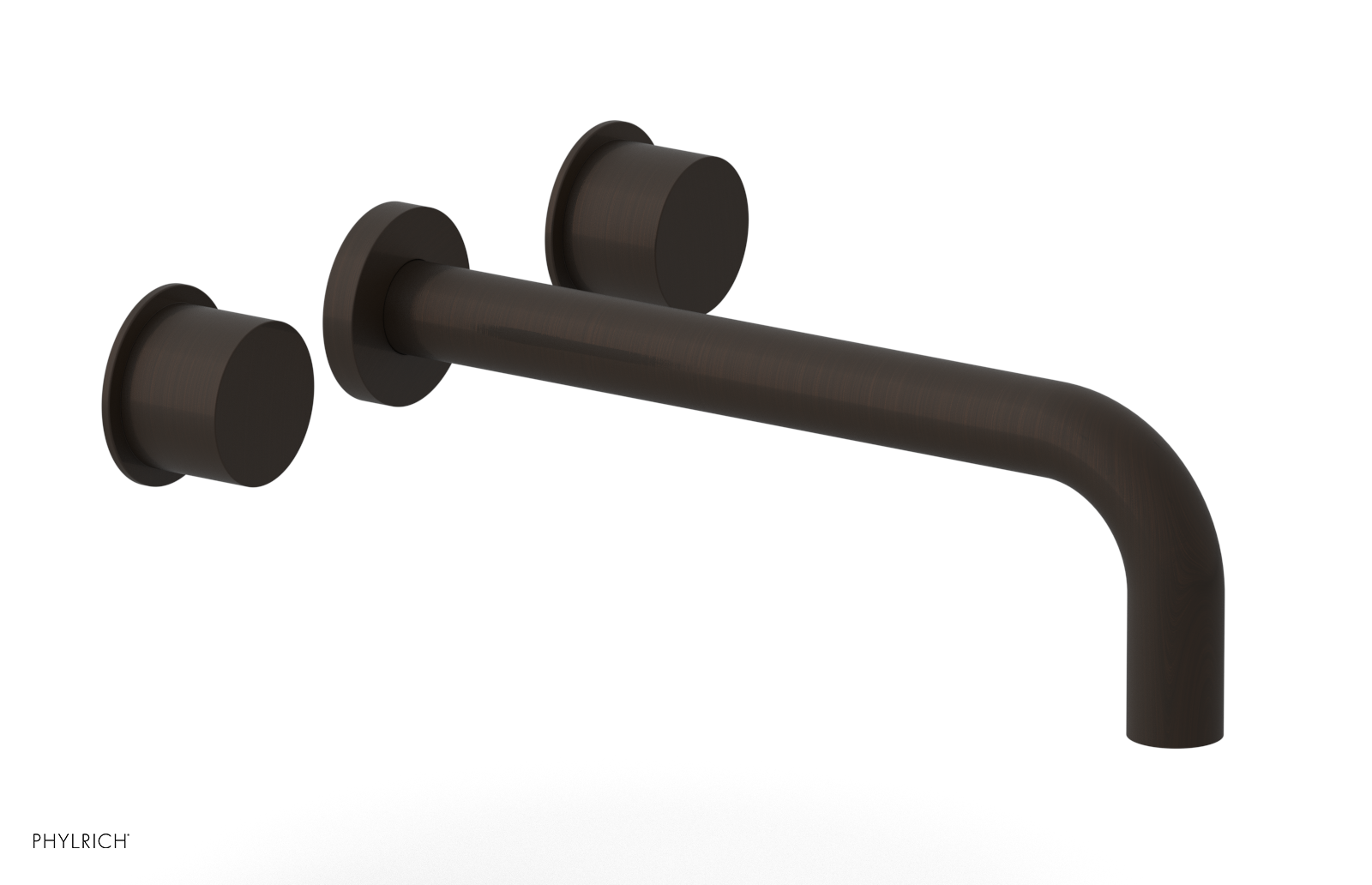 Basic II 10-Inch Wall Tub Faucet Set with Smooth Handles - 230 57 10 - Perfect for Bathroom Renovation and Modern Home Decor