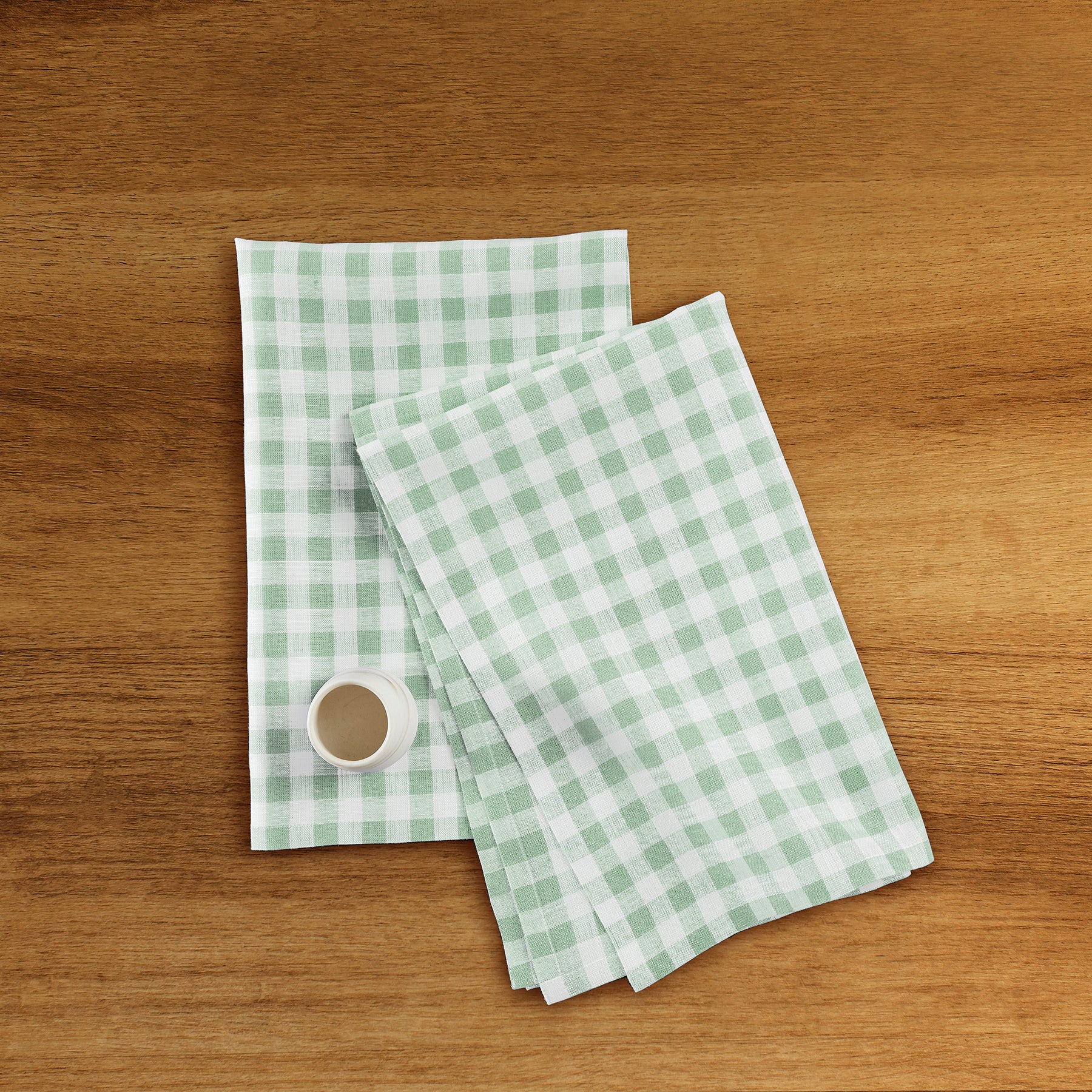 Premium Gingham Kitchen Towels Set of 6 - Absorbent & Durable Cotton Dish Towels for Drying Dishes & Cleaning - Cute Checkered Pattern for Farmhouse, Rustic & Modern Kitchens