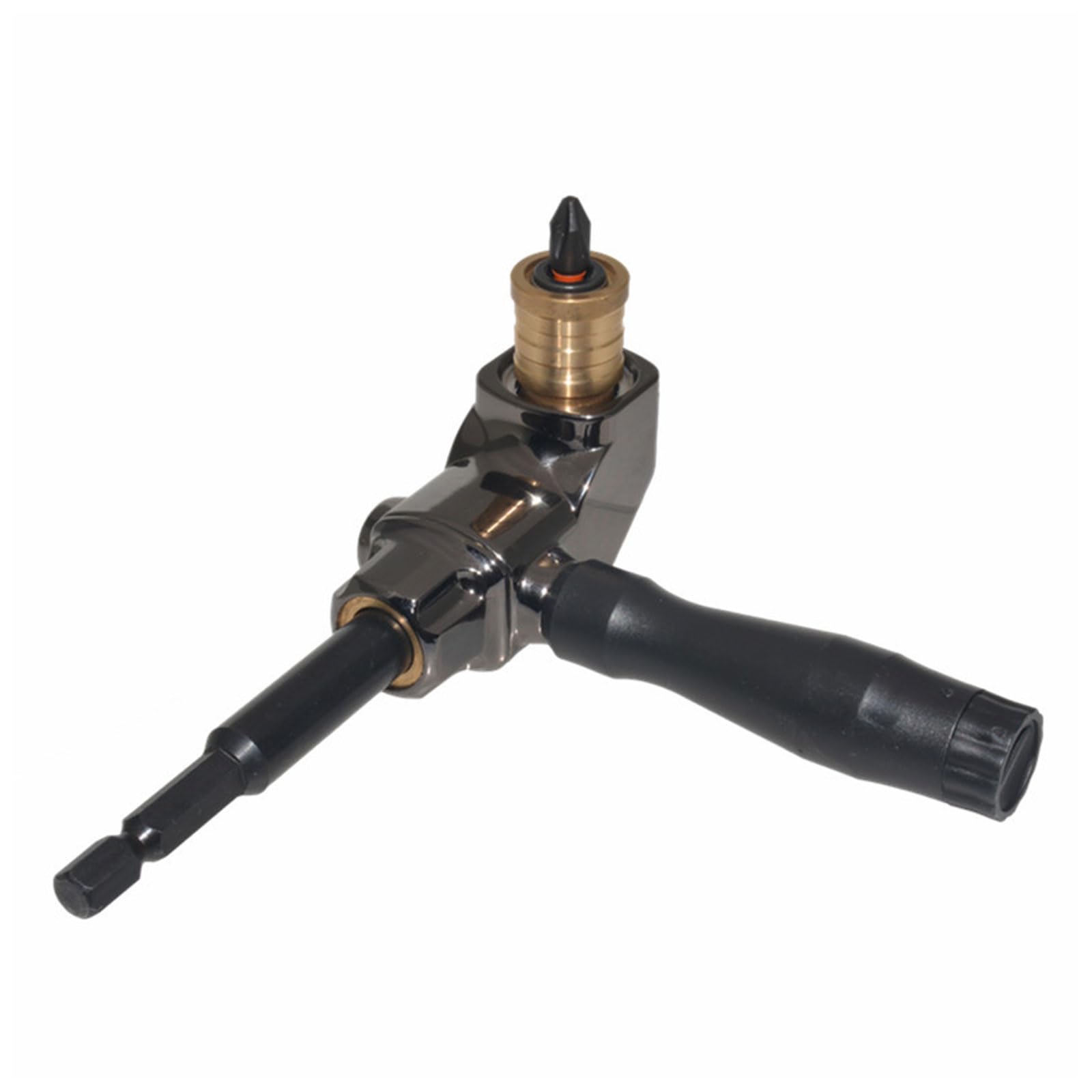 90 Degree Right Angle Drill Bit Adapter - Electric Drill Corner Attachment for Screwdriver & Post Repair - Vanadium Steel Extension for Narrow Space DIY & Home Improvement Projects
